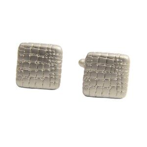 VINTAGE CROC SKIN DESIGN CUFFLINKS